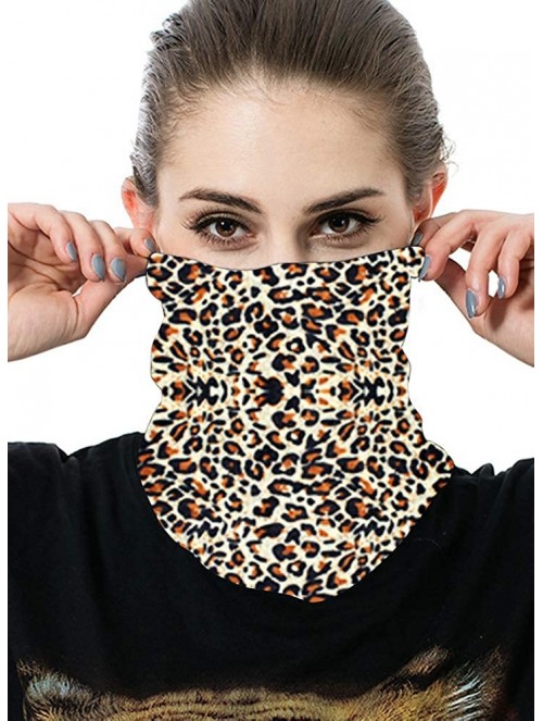 Balaclavas Unisex Multifunctional Seamless Bandana Face Mask Neck Gaiter Headwear Tube Mask Scarf - B-leopard - CP197AAOC2G $...