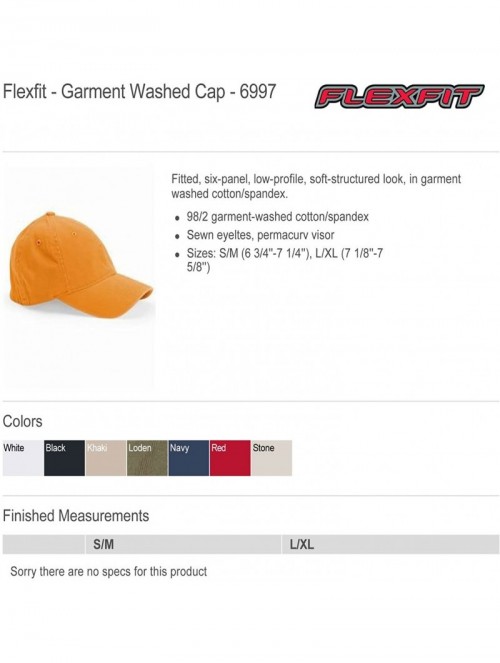 Baseball Caps Flexfit Garment-Washed Twill Cap (6997) - Loden Green - CO11M9BDXBX $18.67