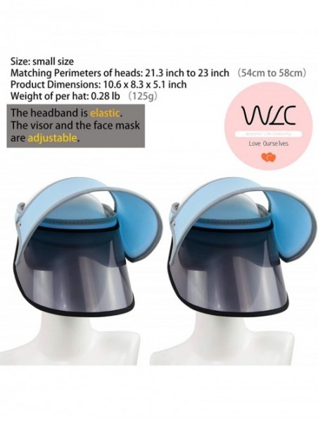 Sun Hats Sun Hats for Women UV Protection Visors Ladies hat Outside proteck face Sunshine - 2 Light Blue Hats - CZ196YA99O5 $...