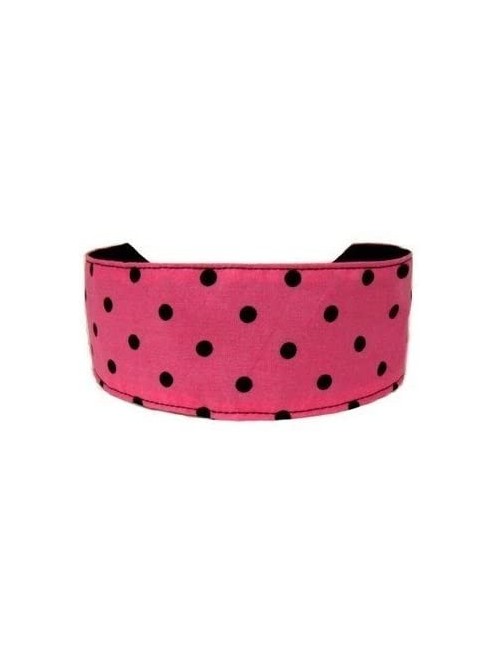 Headbands Black and Pink Polka Dots- Cute and Classic Headband - CX114B1J45D $10.40