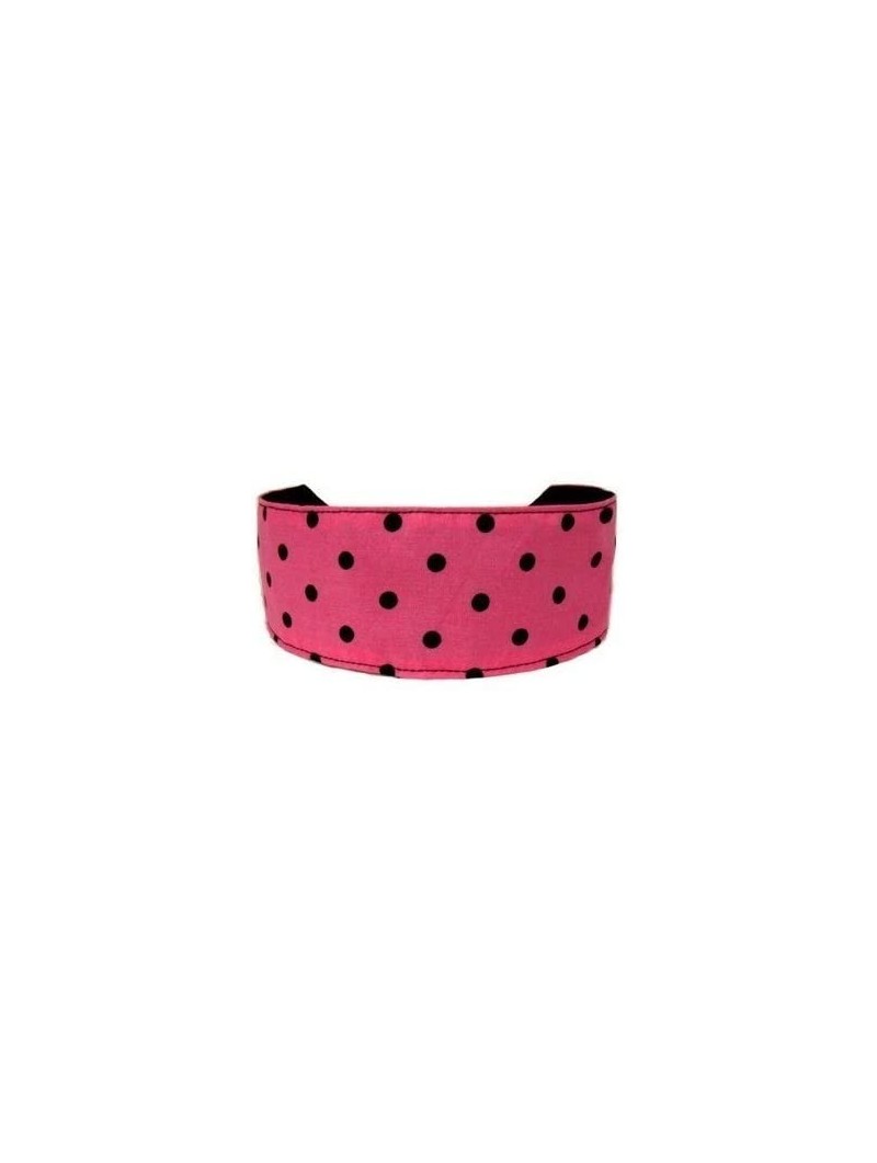 Headbands Black and Pink Polka Dots- Cute and Classic Headband - CX114B1J45D $10.40