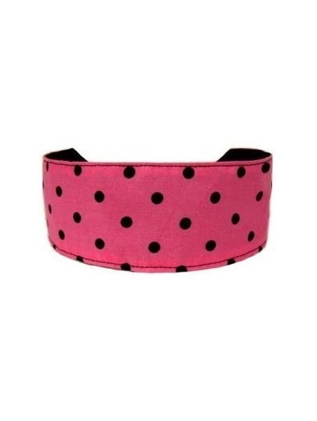 Headbands Black and Pink Polka Dots- Cute and Classic Headband - CX114B1J45D $10.40