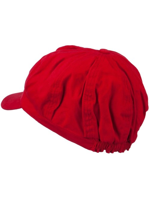 Newsboy Caps Big Size Rectangle Mario and Luigi Embroidered Cotton Newsboy Cap - Red - CR11ND5BYBP $28.20