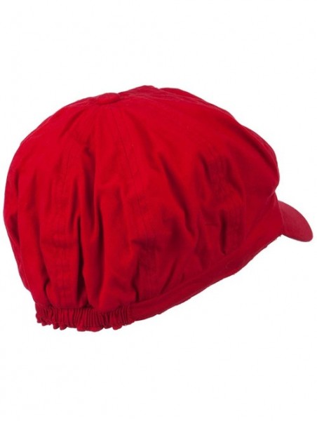 Newsboy Caps Big Size Rectangle Mario and Luigi Embroidered Cotton Newsboy Cap - Red - CR11ND5BYBP $28.20