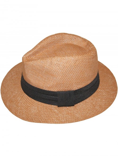 Sun Hats Lady's Fashion Summer Golf Sun Hat Panama Cap - New - Brown - CX11NLL52UF $14.62