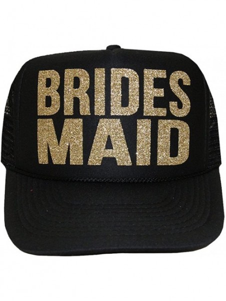 Baseball Caps Bridesmaid Glitter Trucker Hat - CY17YKE52NL $15.74