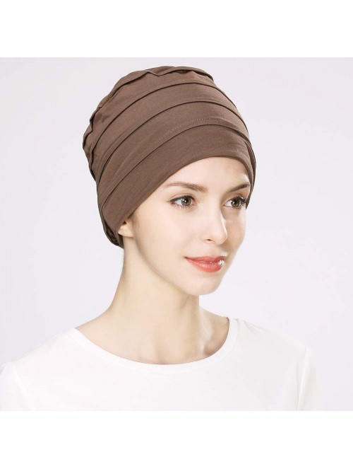 Skullies & Beanies Soft Chemo Caps Turbans Sleep Hat for Women Head Wraps Cancer Headwear Beanies Patient Hairloss 55-60cm - ...