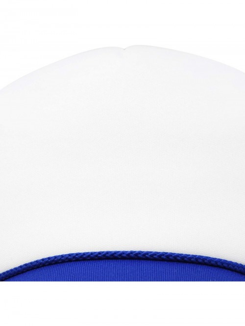 Baseball Caps Youth Mesh Trucker Cap - Adjustable Hat (S- M Sizes) - Royal Blue - CF119N21SEP $12.93