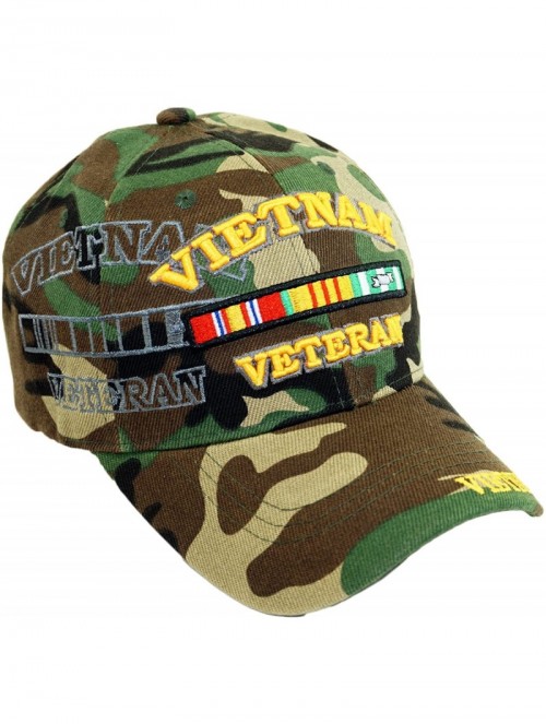 Baseball Caps U.S. Military Vietnam Veteran Official Licensed Embroidery Hat Army Veteran Baseball Cap - C218EZLXR8Y $17.65