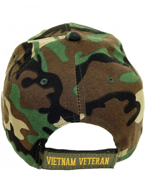 Baseball Caps U.S. Military Vietnam Veteran Official Licensed Embroidery Hat Army Veteran Baseball Cap - C218EZLXR8Y $17.65