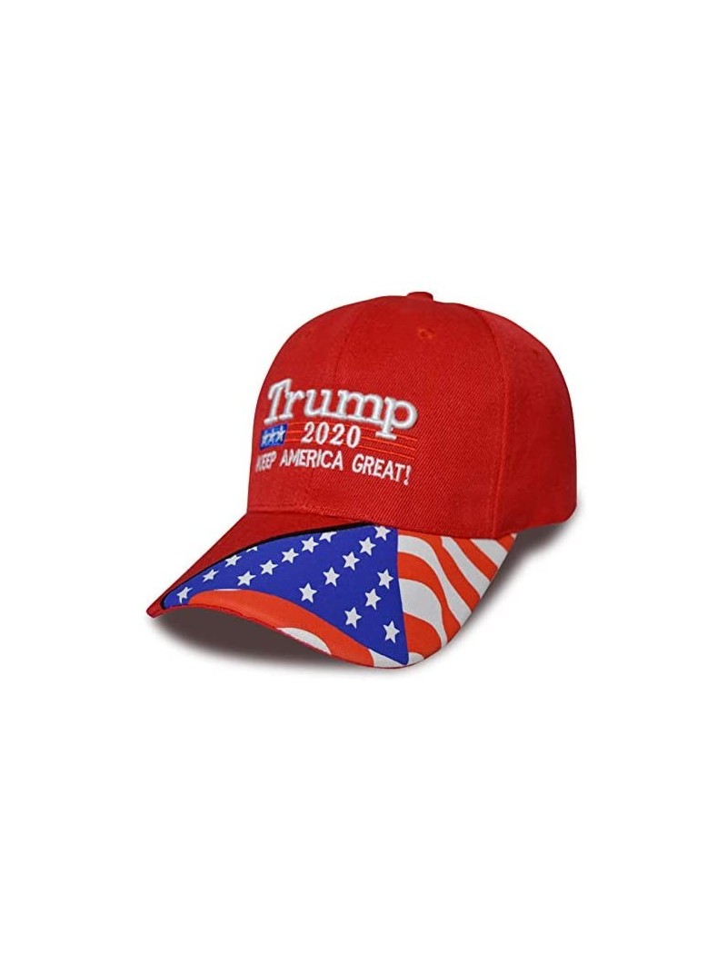 Skullies & Beanies Make America Great Again Donald Trump Cap Hat Unisex Adjustable Hat - 015 Red - CV18AU8KUTX $19.07