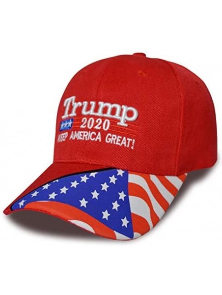 Skullies & Beanies Make America Great Again Donald Trump Cap Hat Unisex Adjustable Hat - 015 Red - CV18AU8KUTX $19.07