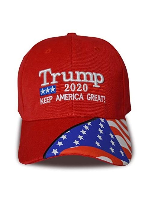 Skullies & Beanies Make America Great Again Donald Trump Cap Hat Unisex Adjustable Hat - 015 Red - CV18AU8KUTX $19.07