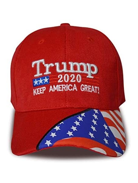 Skullies & Beanies Make America Great Again Donald Trump Cap Hat Unisex Adjustable Hat - 015 Red - CV18AU8KUTX $19.07