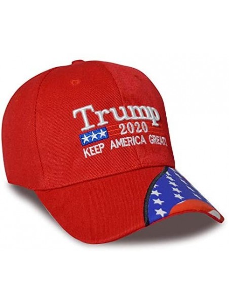 Skullies & Beanies Make America Great Again Donald Trump Cap Hat Unisex Adjustable Hat - 015 Red - CV18AU8KUTX $19.07