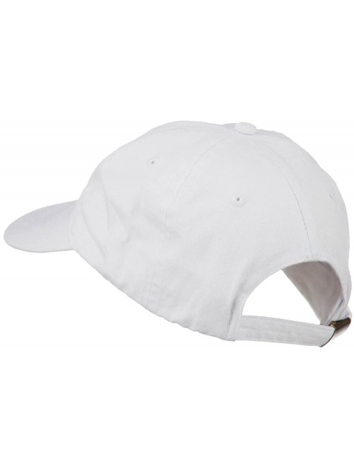 Baseball Caps Captain Embroidered Low Profile Washed Cap - White - CD11MJ3UQ9X $28.27