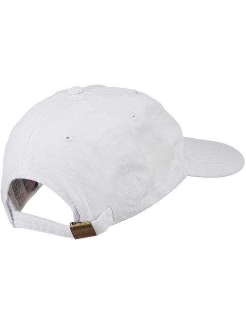 Baseball Caps Captain Embroidered Low Profile Washed Cap - White - CD11MJ3UQ9X $28.27