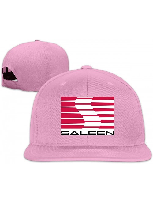 Baseball Caps Mens Saleen Logo A Flat-Brim Cap Adjustable Freestyle Hats - Pink - CP18WN0XYRT $18.19