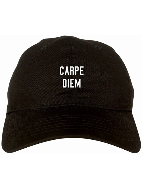 Baseball Caps Carpe Diem Womens Dad Hat Baseball Cap - Black - CK12B5RRF6P $28.80