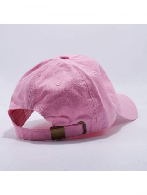 Baseball Caps Cotton Adjustable Baseball Classic Ballcap - Pink(2pcs) - CX18UQ2Y3RD $11.19