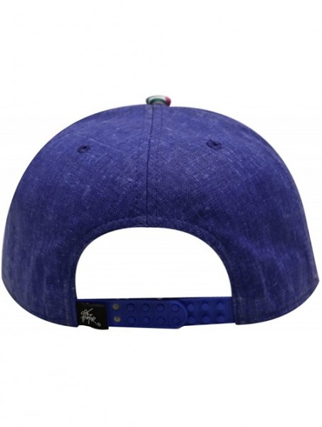 Baseball Caps Diamond Snapback Cap - Solid Royal - CK12B8QXKPD $16.40