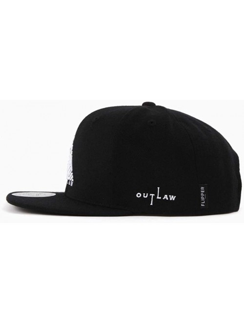 Baseball Caps Thuglife Embroidery Baseball Adjustable Snapback - Black/White Triangle Logo - CG195S7M8QH $43.60