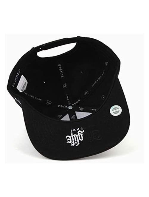 Baseball Caps Thuglife Embroidery Baseball Adjustable Snapback - Black/White Triangle Logo - CG195S7M8QH $43.60