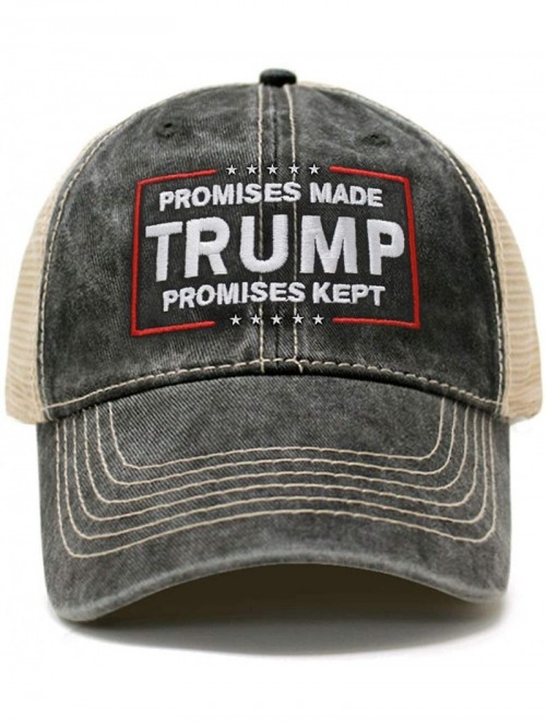 Baseball Caps Trump Promise Made Promise Kept Campaign Rally Embroidered US Trump MAGA Hat Baseball Trucker Cap TC101 - C6193...
