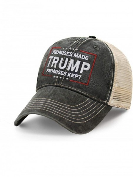 Baseball Caps Trump Promise Made Promise Kept Campaign Rally Embroidered US Trump MAGA Hat Baseball Trucker Cap TC101 - C6193...