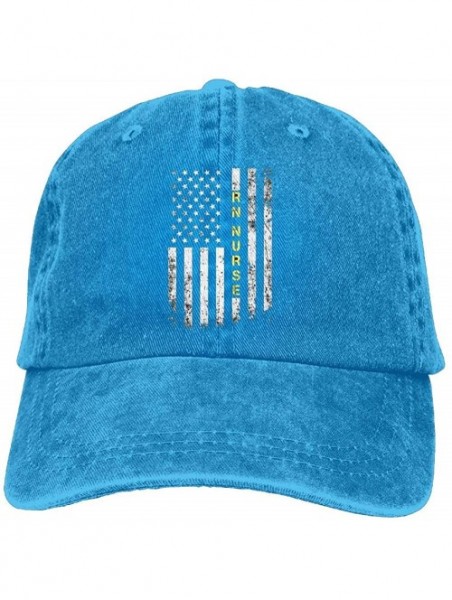 Baseball Caps Rn Nurse American Flag Truck Driver Hat Unisex Adjustable Baseball Caps - Royalblue - CA18HECHU4Q $23.41