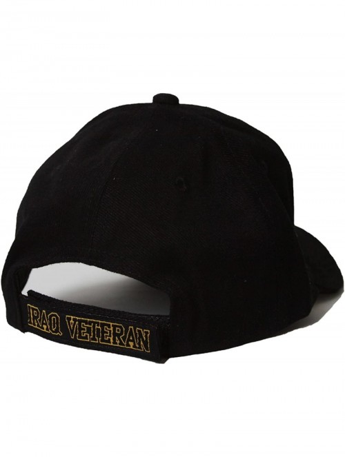 Sun Hats Military - Iraq War Veteran Hat - Black - CL11DAX7FLR $11.05