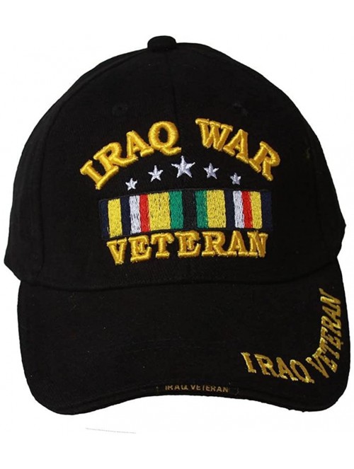 Sun Hats Military - Iraq War Veteran Hat - Black - CL11DAX7FLR $11.05