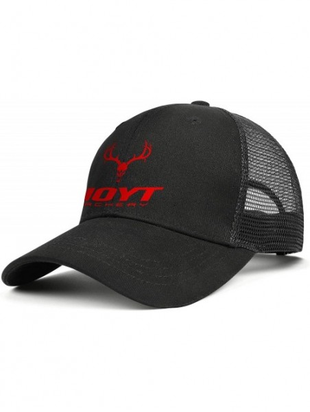 Baseball Caps Men Baseball Cap Fashion Adjustable Mesh Archery Red Dad Trucker Golf Hat - Black-11 - CS18A2WKDN0 $22.45