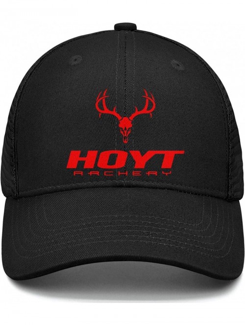 Baseball Caps Men Baseball Cap Fashion Adjustable Mesh Archery Red Dad Trucker Golf Hat - Black-11 - CS18A2WKDN0 $22.45