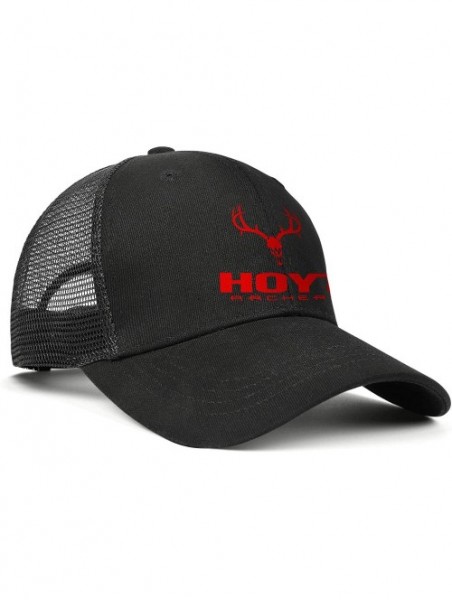 Baseball Caps Men Baseball Cap Fashion Adjustable Mesh Archery Red Dad Trucker Golf Hat - Black-11 - CS18A2WKDN0 $22.45