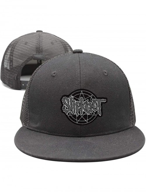 Baseball Caps Unisex Mesh Flat Cap -Logo-Funny- Caps for Mens Womens - Slipknot Logo Funny-13 - C018K75T5CR $17.85