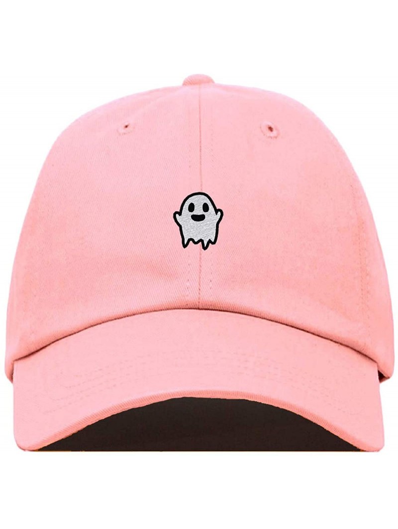 Baseball Caps Ghost Baseball Cap Embroidered Cotton Adjustable Dad Hat - Light Pink - C918OZLQ4HR $20.99