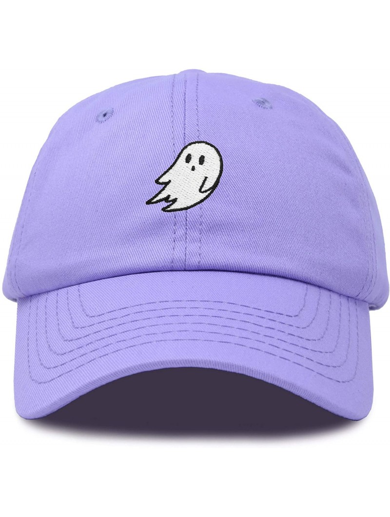 Baseball Caps Ghost Embroidery Dad Hat Baseball Cap Cute Halloween - Lavender - CH18YLXTH5U $15.14