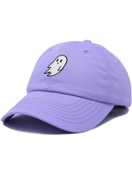 Baseball Caps Ghost Embroidery Dad Hat Baseball Cap Cute Halloween - Lavender - CH18YLXTH5U $15.14