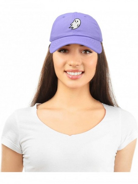 Baseball Caps Ghost Embroidery Dad Hat Baseball Cap Cute Halloween - Lavender - CH18YLXTH5U $15.14