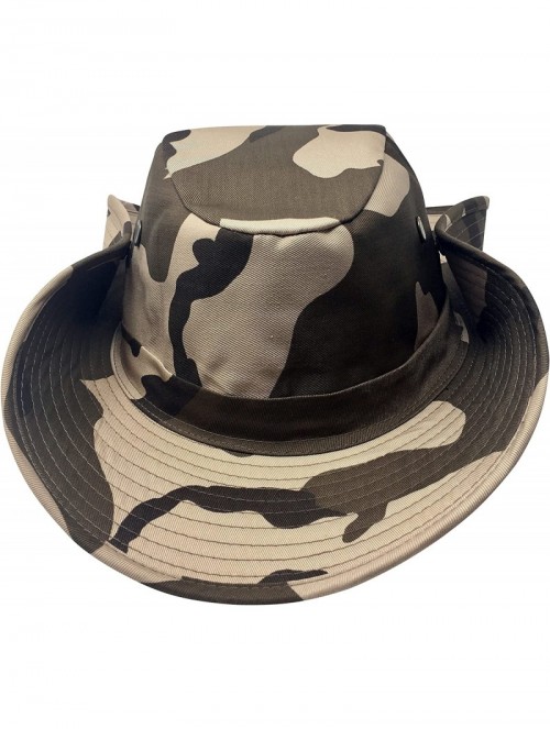 Sun Hats Boonie Bush Outdoor Fishing Hiking Hunting Boating Snap Brim Hat Sun Cap Bucket - Desert Camo S - CZ11NE29HAV $17.56