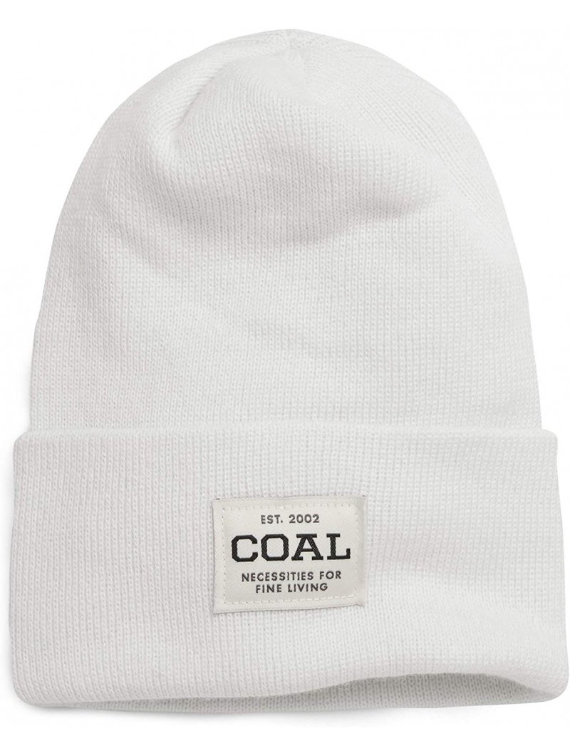 Skullies & Beanies Men's The Uniform Fine Knit Workwear Cuffed Beanie Hat - White - CW18W7MKMN9 $25.35