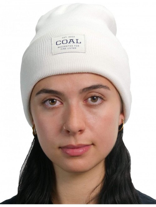 Skullies & Beanies Men's The Uniform Fine Knit Workwear Cuffed Beanie Hat - White - CW18W7MKMN9 $25.35