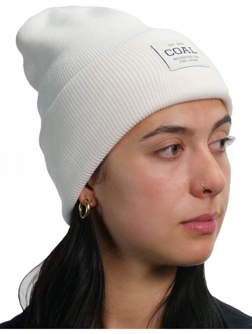 Skullies & Beanies Men's The Uniform Fine Knit Workwear Cuffed Beanie Hat - White - CW18W7MKMN9 $25.35