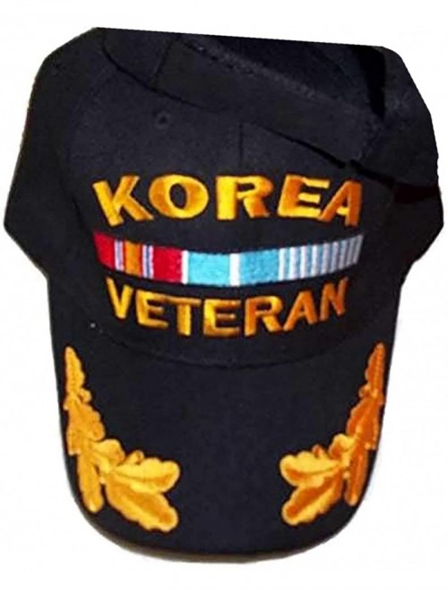 Baseball Caps Korea War Veteran Baseball Style Embroidered Hat Black Ball Cap Korean Vet - CC11GLBTQGD $14.40