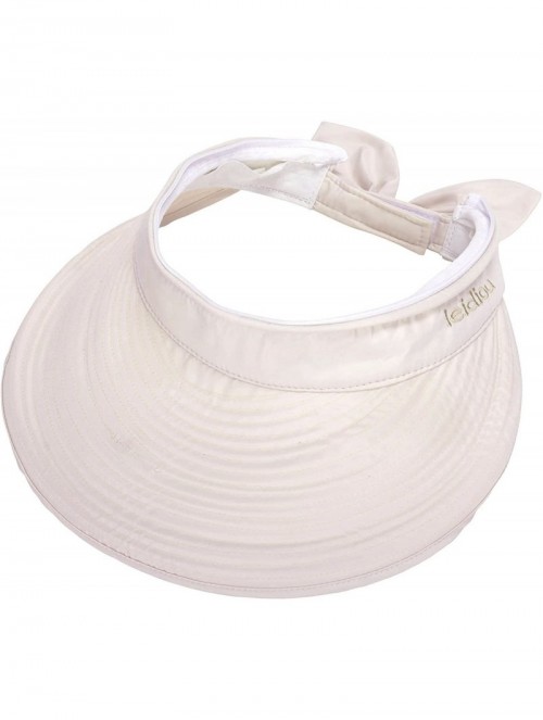 Sun Hats Women's 2 in 1 Outdoor Sportswear Golf/Tennis Visor UV Protection Hat - 2284_beige - CR18D8ODGGX $19.30