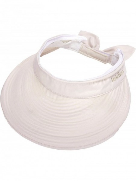 Sun Hats Women's 2 in 1 Outdoor Sportswear Golf/Tennis Visor UV Protection Hat - 2284_beige - CR18D8ODGGX $19.30