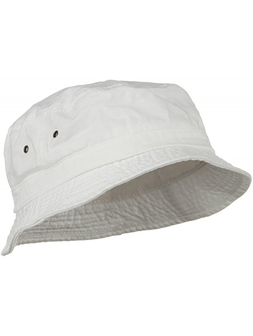 Sun Hats Big Size Washed Hat - White - CB115EHFOWF $31.18