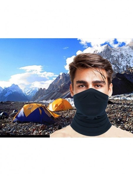 Balaclavas Summer Neck Gaiter Face Scarf/Face Cover/Bandana Neck Cover for Sun Hot Cycling Hiking Fishing - Dark Blue - C918Y...