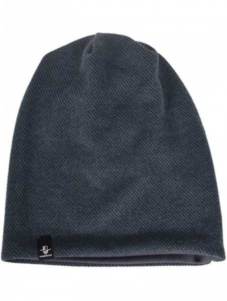 Skullies & Beanies Mens Slouchy Beanie Knit Skull Cap Long Baggy Hip-hop Winter Summer Hat B305 - Navy - CO12MXTPUOU $15.53